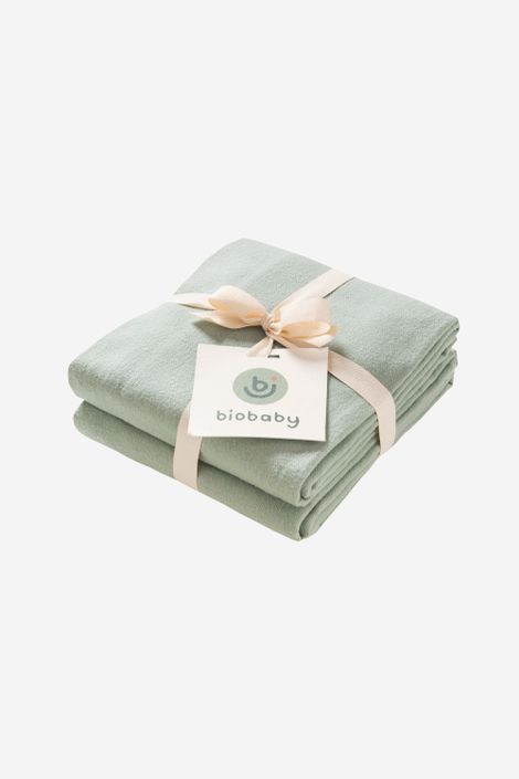 Baby Decke aus Bio-Baumwolle Molton 2er-Pack