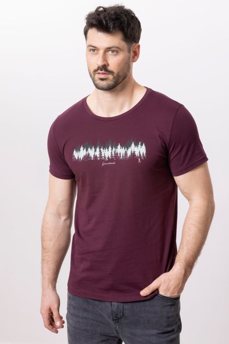 T-Shirt aus Bio-Baumwolle mit Jogging Motiv