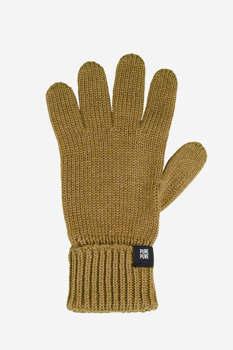 Handschuhe aus Bio-Schurwolle und Seide Strick 