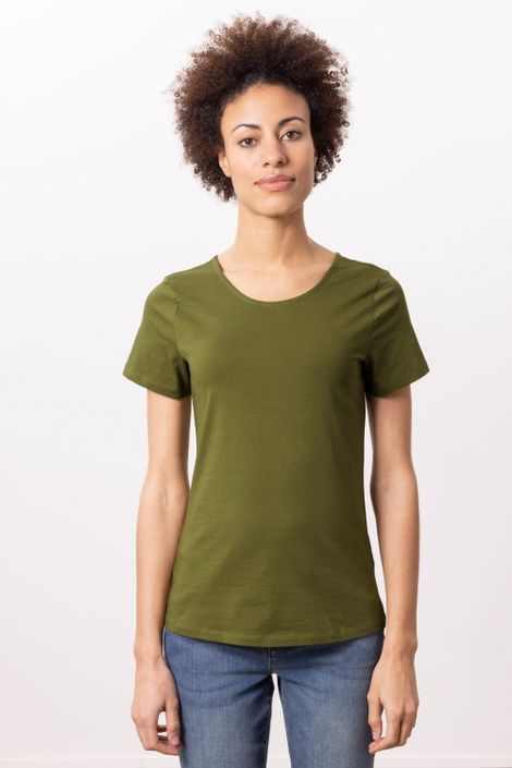 T-Shirt Basic mit Bio-Baumwolle Kurzarm
