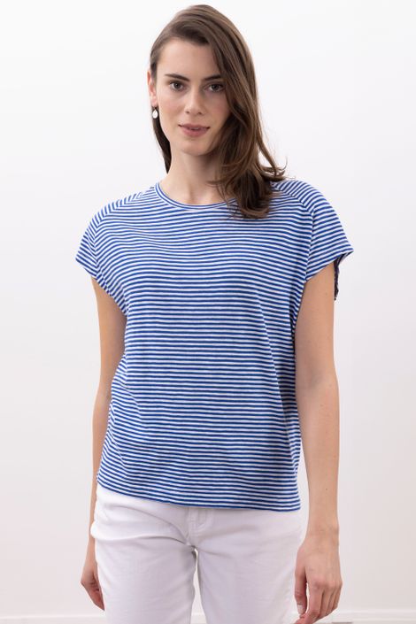 Shirt aus Bio-Baumwolle Ringel oversized