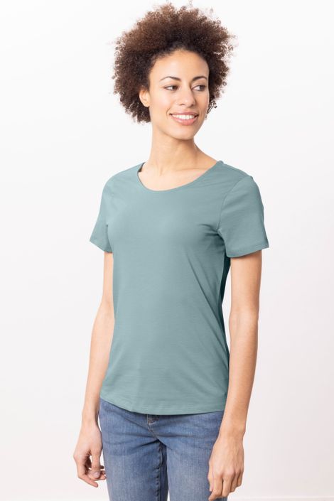 T-Shirt Basic mit Bio-Baumwolle Kurzarm