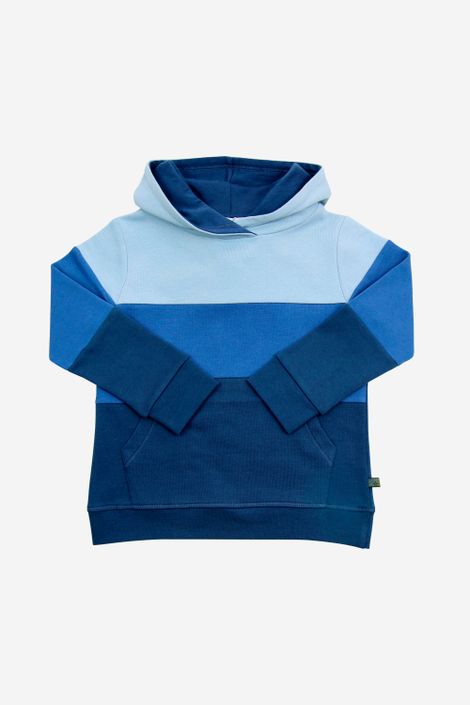 Hoodie Kapuzensweater Bio-Baumwolle Colorblocking