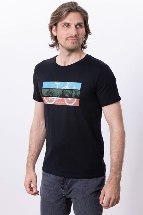 Nachhaltiges T-Shirt aus Biobaumwolle MountainBike