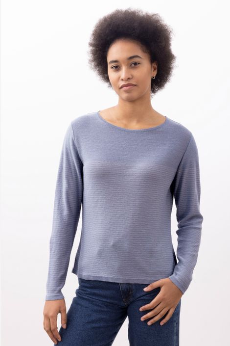Pullover aus Leinen und Bio-Baumwolle
