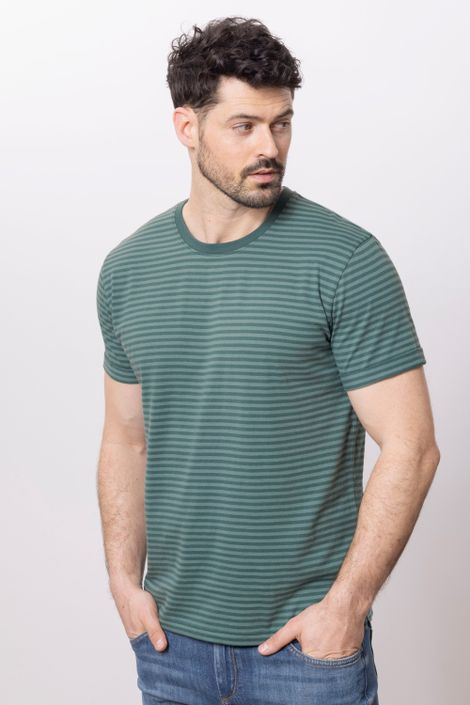 T-Shirt aus Bio-Baumwolle mit Ringeln