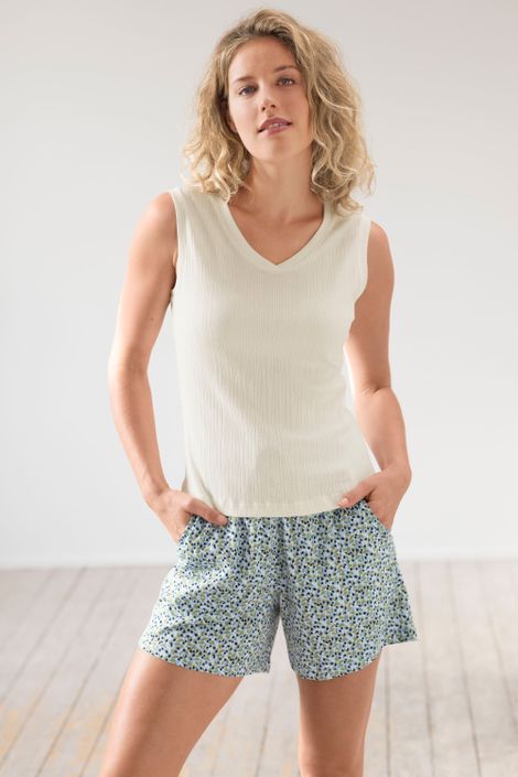 Kurze Schlafanzug-Hose aus Bio-Baumwolle