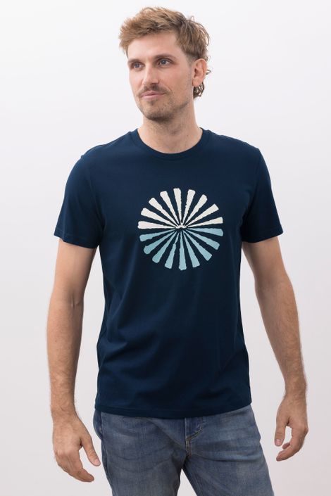 T-Shirt aus Bio-Baumwolle mit Sunrise Print
