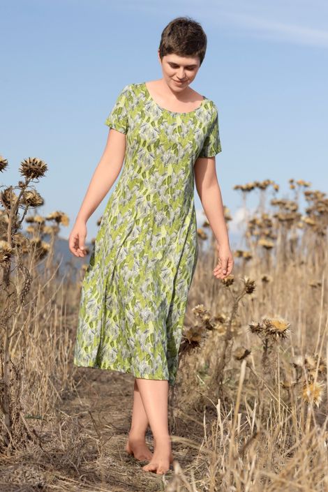 Kleid aus Bio-Baumwolle Jersey mit Print
