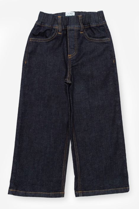 Jeans Culotte aus Bio-Baumwolle mit weitem Bein