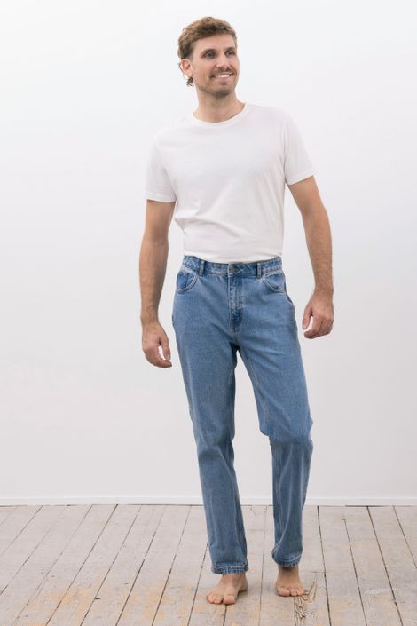 Straight Jeans Bio-Baumwolle 5-Pocket 