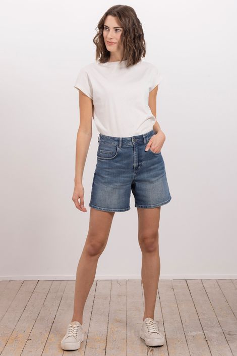 Jeans Shorts High Waist 5-Pocket Biobaumwolle