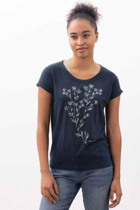 T-Shirt aus Bio-Baumwolle Seegras-Druck