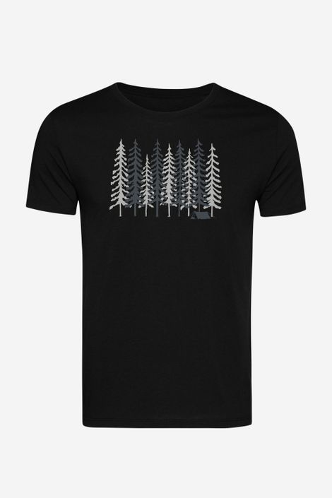 T-Shirt aus Bio-Baumwolle mit Camping-Motiv