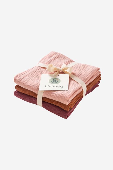 Baby Tuch aus Bio-Baumwolle Musselin 3er-Pack
