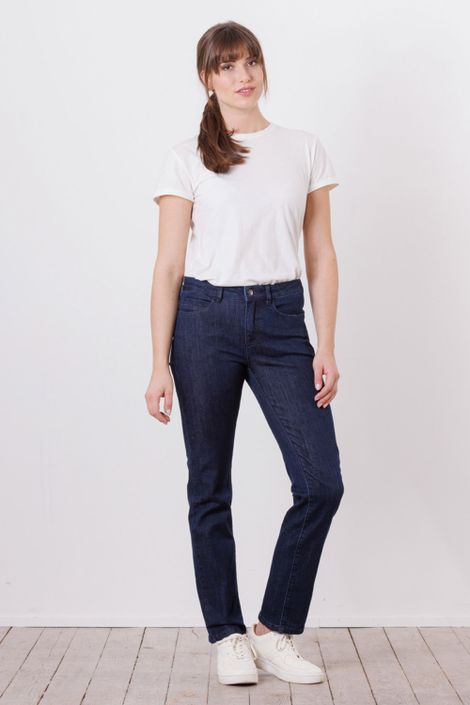 Jeans aus Bio-Baumwolle 5-Pocket Straight Fit