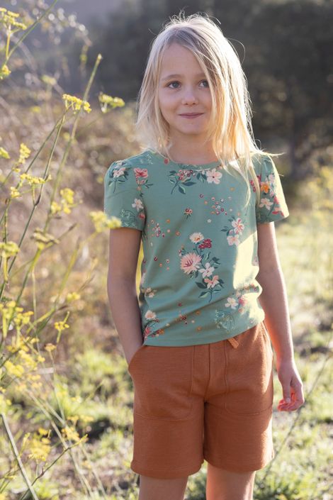 T-Shirt aus Biobaumwolle Sommerblumen